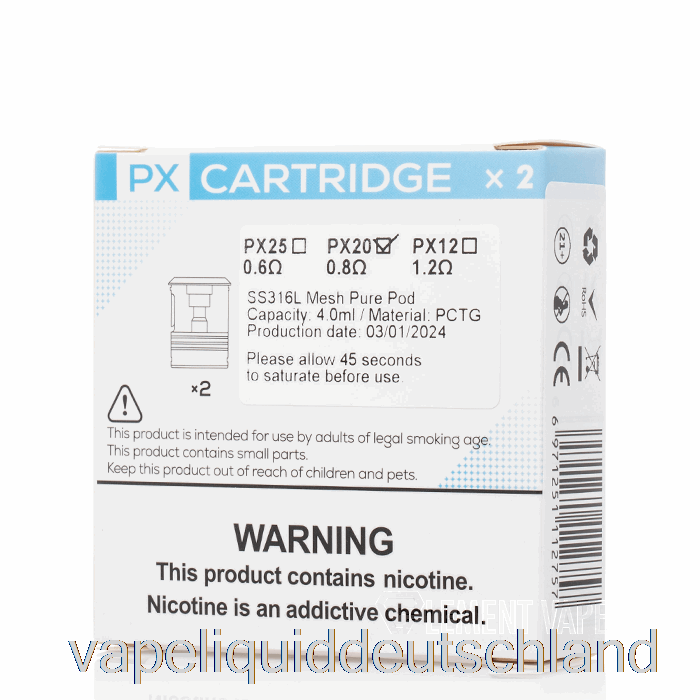 Yihi Sxmini Puremax PX Ersatzpods 0,8 Ohm PX20 Vape Deutschland